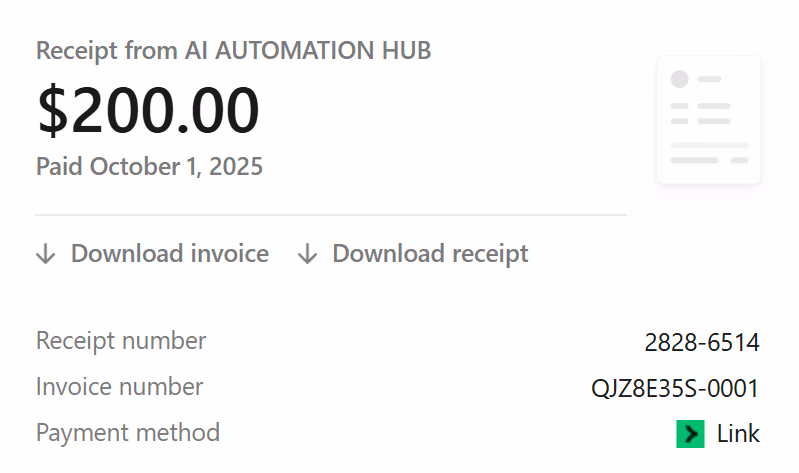 Follow-up $950 deal