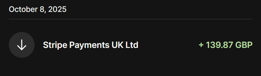 Additional £1,000 deal screenshot